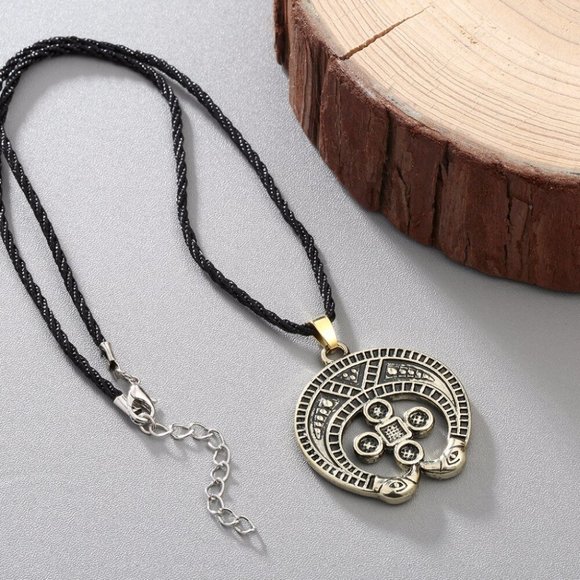 Viking Necklace Talisman Retro Odin Rune Symbol Antique Slavic Nordic Amulet - Picture 5 of 5